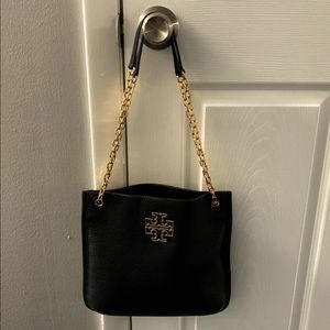 Authentic Black Leather Tory Burch
